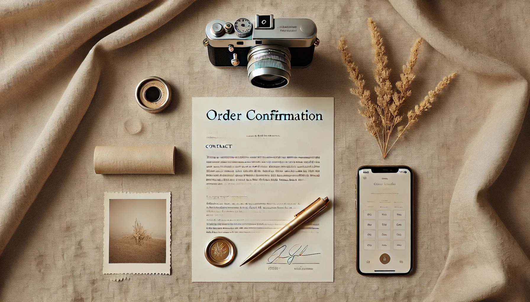 Auftragsbestätigung Fotoshooting